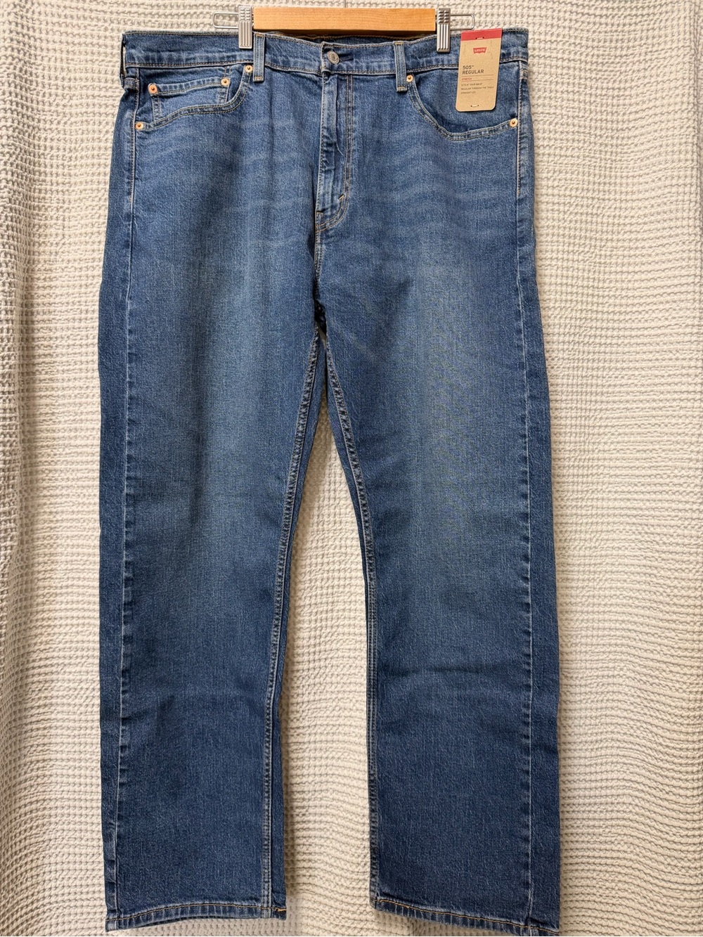 Levi's 505 Jean Men's 40X30 Straight Leg Blue Denim
